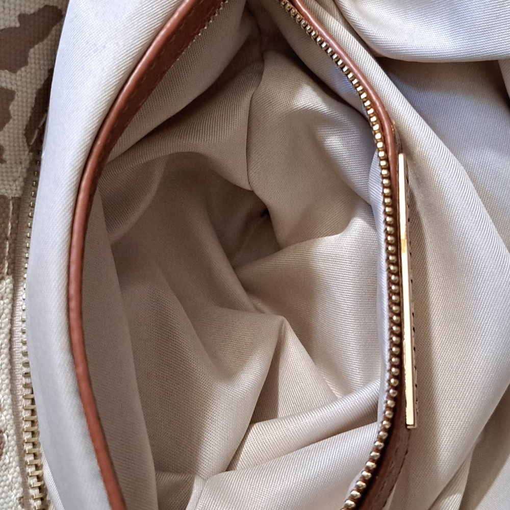 Antik Kraft Canvas Vegan Leather HUGE Animal Print Tote Purse - Picture 12 of 15